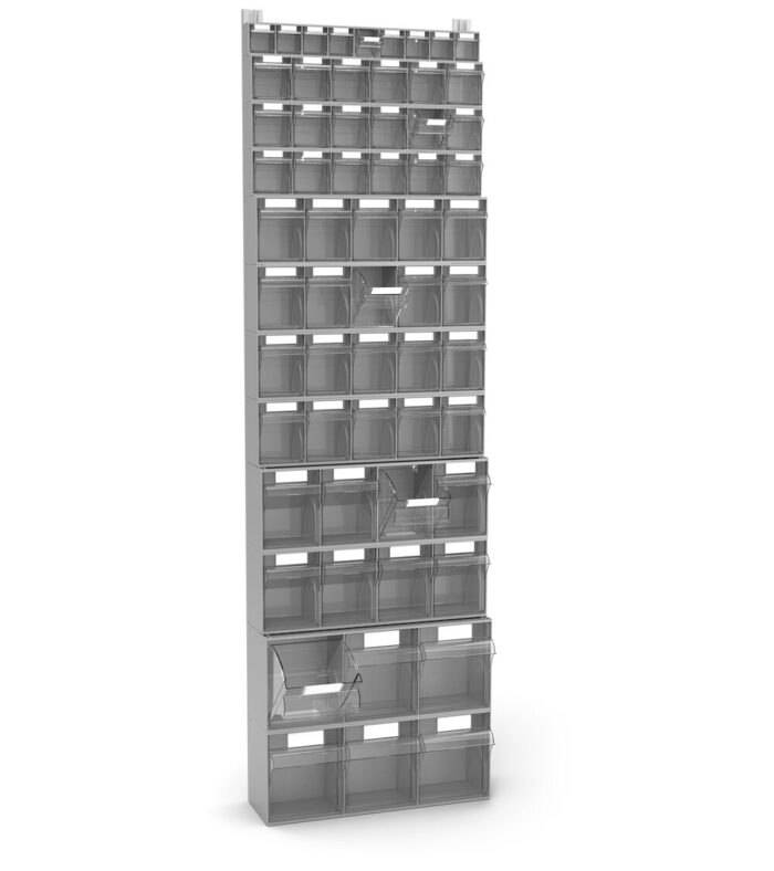 VISUAL015 Scaffale con 61 Cassetti Visual Box - Dim. mm L=602 P=225 H=2000 - immagine 1