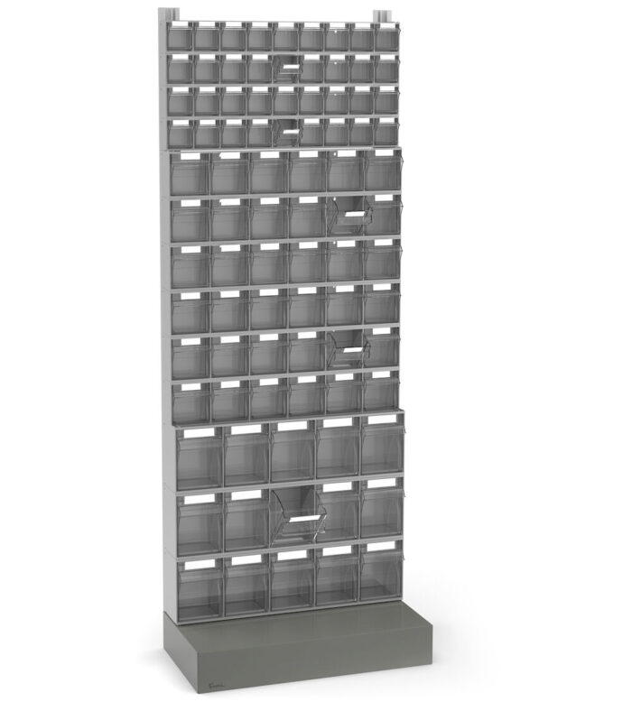 Scaffale con 87 Cassetti Visual Box, L604 x P322 x H1600 mm - immagine 1