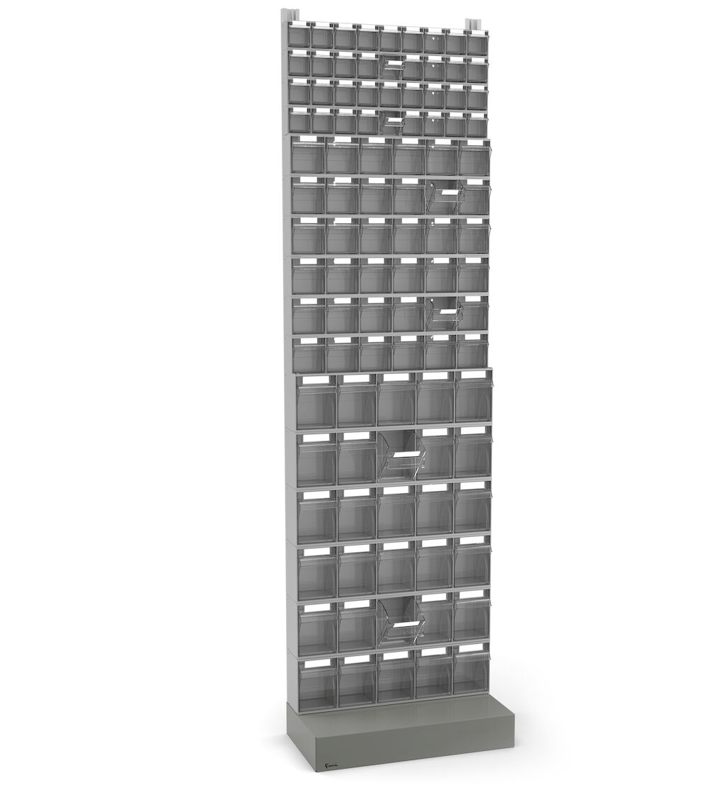 VISUAL022 Scaffale con 102 Cassetti Visual Box, L604 x P322 x H2100 mm - immagine 1